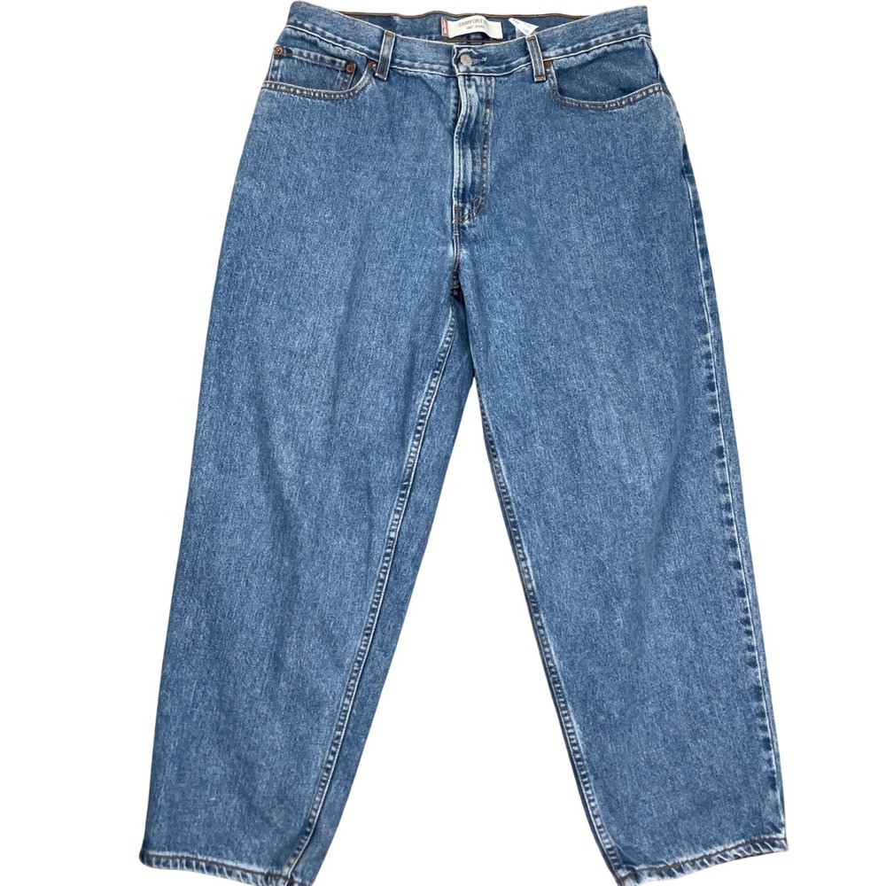 Levis 560 Jeans Mens 36x29 Blue Comfort Fit Relaxed Tapered 90s Baggy Denim VTG